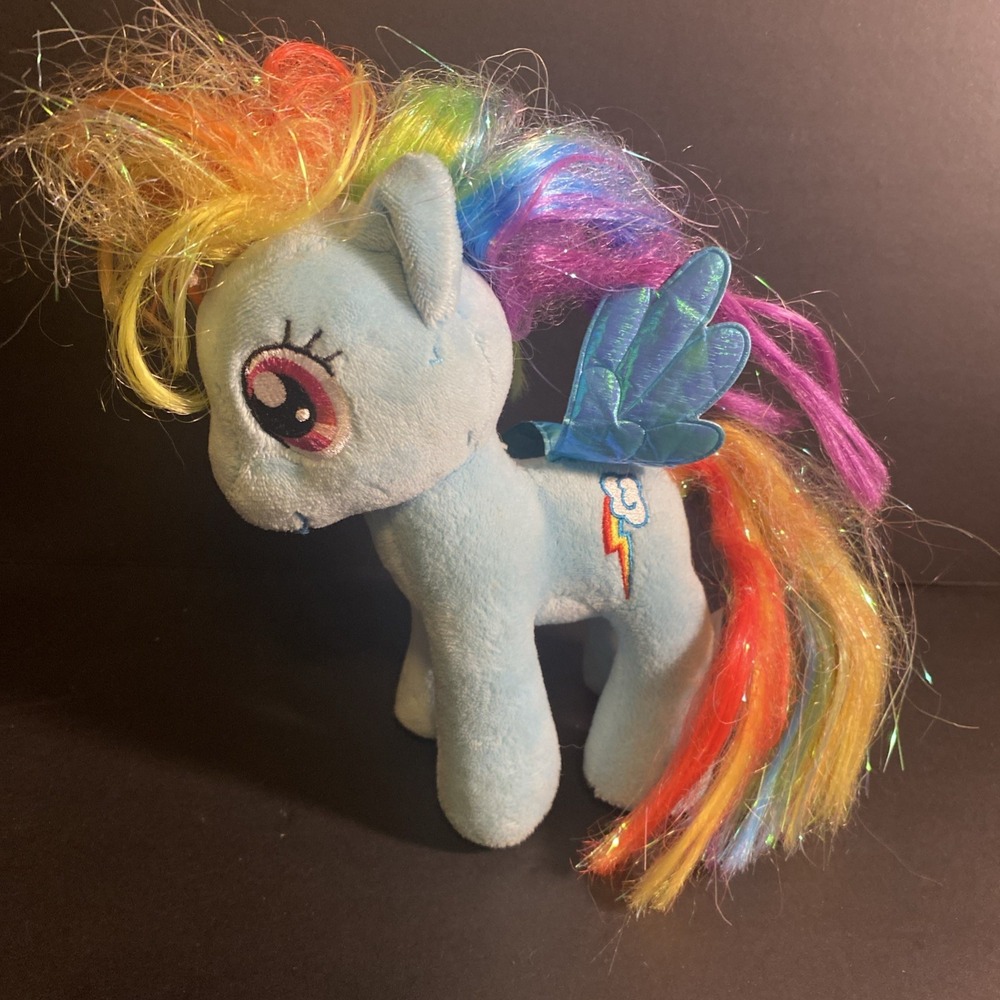 My Little Pony  Plush  Stuffed Animal Rainbow Dash Sparkle 10" TY